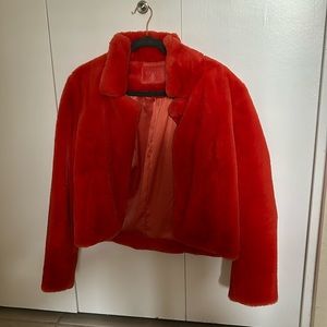 Anthropology Blank NYC fur jacket